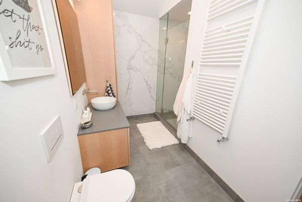 Bathroom, Glass Shower, Interior, Marble Walls