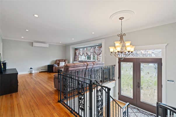 Chandelier, Interior, Recessed Lighting, Wood Texture Flooring