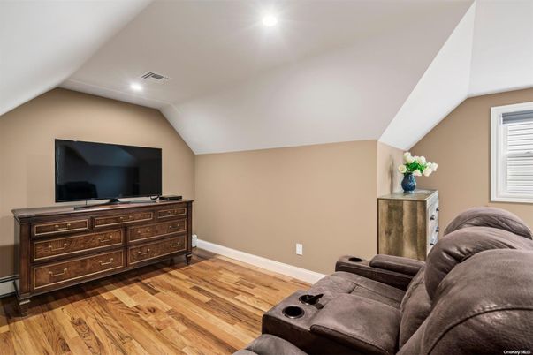 Home Theatre Room, Interior, Recessed Lighting, Wood Texture Flooring