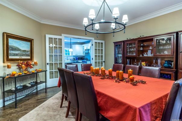 Chandelier, Dining room, Interior, Kitchen, Wood Texture Flooring