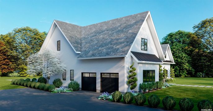 Attached, Exterior, Facade, Farmhouse