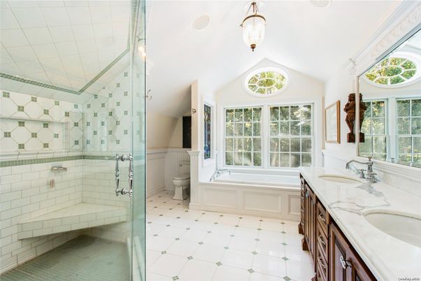 Bathroom, Dual Sink Vanities, Glass Shower, Interior