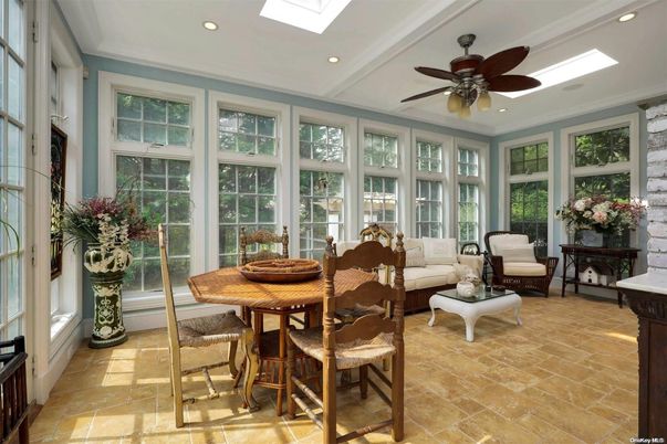Dining room, Interior, Living room, Recessed Lighting, Sun Room