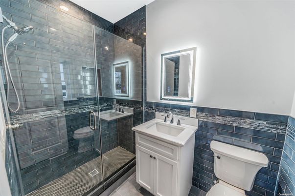 Bathroom, Dual Sink Vanities, Glass Shower, Interior