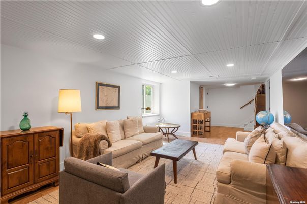 Dining room, Interior, Living room, Recessed Lighting, Wood Texture Flooring