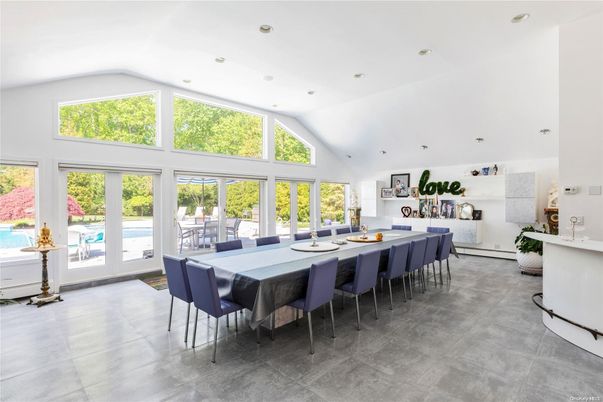 Dining room, Interior, Recessed Lighting