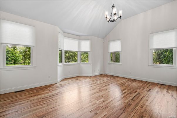 Chandelier, Empty room, Interior, Wood Texture Flooring