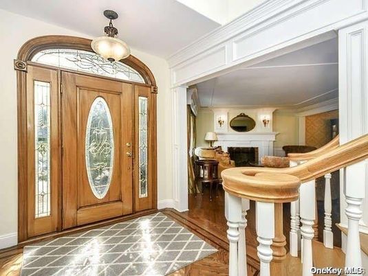 Fireplace, Interior, Wood Texture Flooring