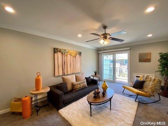 Interior, Living room, Recessed Lighting