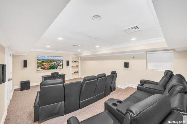 Home Theatre Room, Interior, Projection Screen, Recessed Lighting, Theatre Room