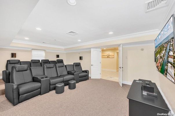 Home Theatre Room, Interior, Projection Screen, Recessed Lighting, Theatre Room