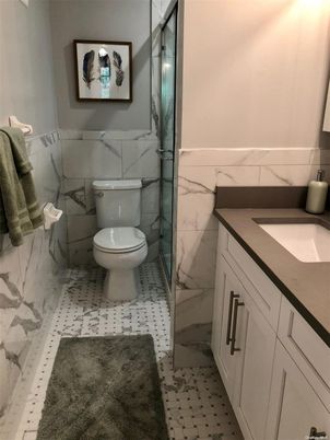 Bathroom, Glass Shower, Interior, Marble, Marble Walls