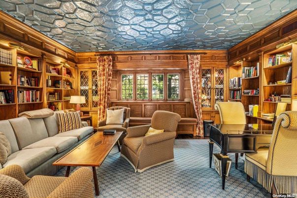 Home Office, Interior, Living room, Stone Walls, Wooden Walls