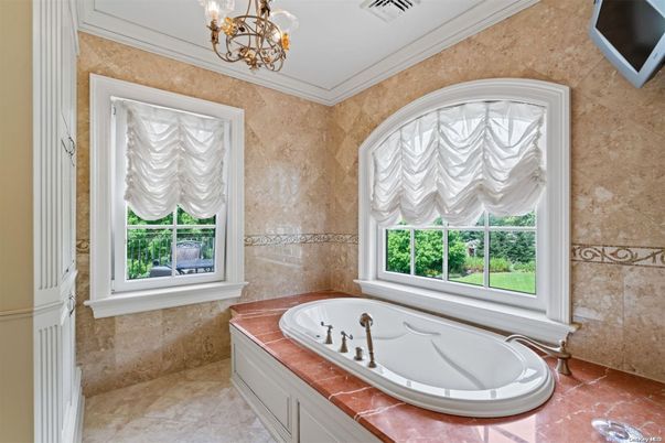 Bathroom, Chandelier, Interior