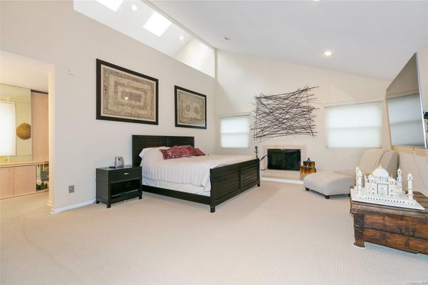 Bedroom, Fireplace, Interior, Recessed Lighting