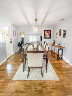 Dining room, Interior, Wood Texture Flooring