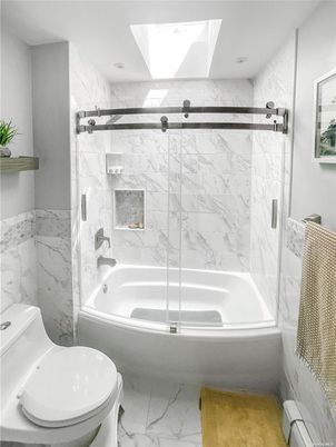 Bathroom, Glass Shower, Interior, Marble, Marble Walls