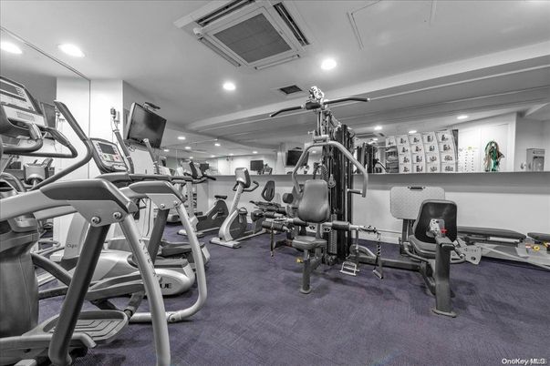 Fitness Equipment, Gym, Interior, Recessed Lighting
