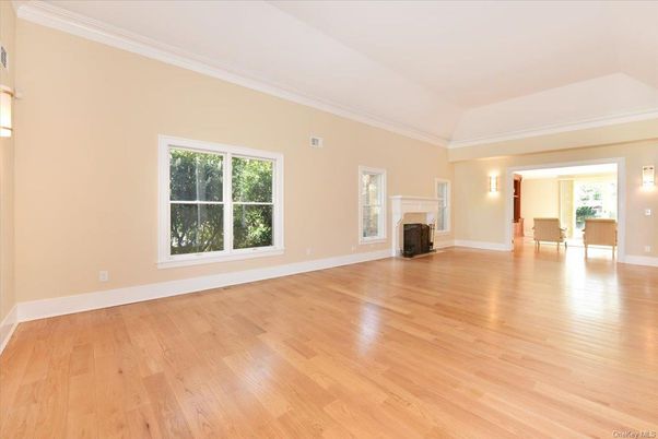Empty room, Fireplace, Interior, Wood Texture Flooring