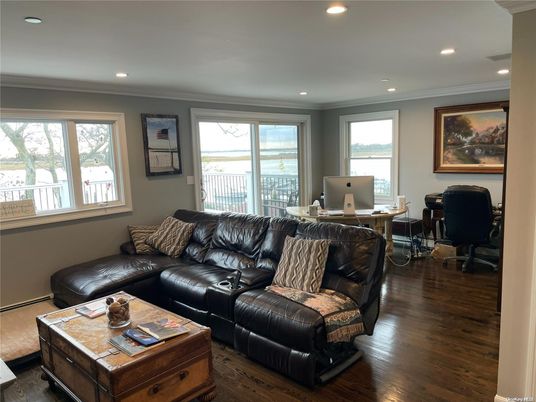 Home Office, Interior, Living room, Recessed Lighting, Wood Texture Flooring