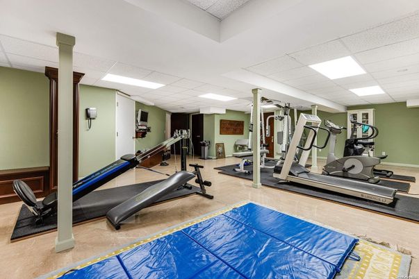 Fitness Equipment, Gym, Interior, Recessed Lighting