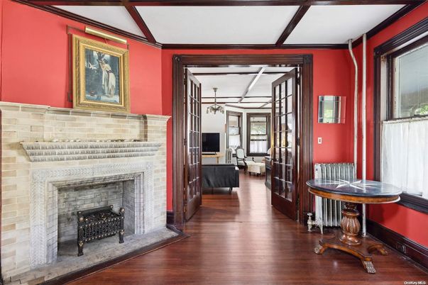 Fireplace, Interior, Wood Texture Flooring
