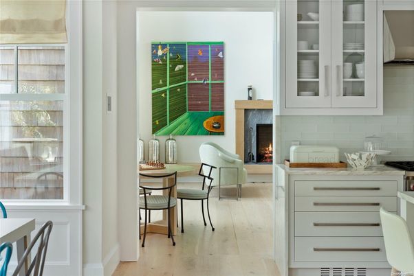 Fireplace, Interior, Wood Texture Flooring