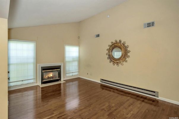 Empty room, Fireplace, Interior, Wood Texture Flooring