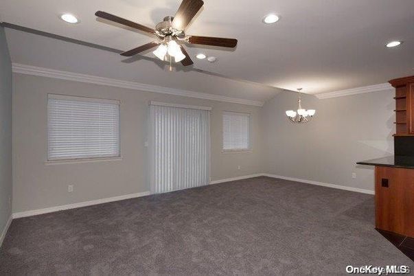 Chandelier, Empty room, Interior, Recessed Lighting