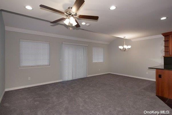 Chandelier, Empty room, Interior, Recessed Lighting