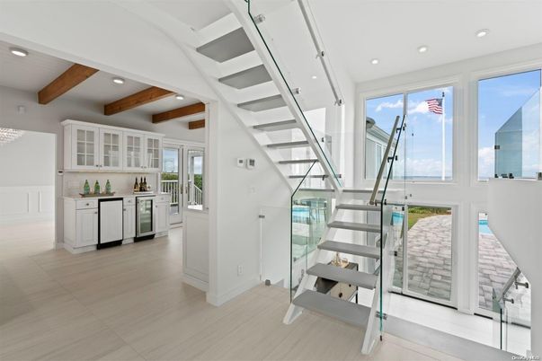 Interior, Kitchen, Recessed Lighting, Wooden Beams