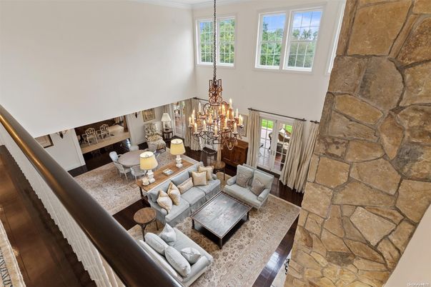 Chandelier, Dining room, Interior, Living room, Stone Walls