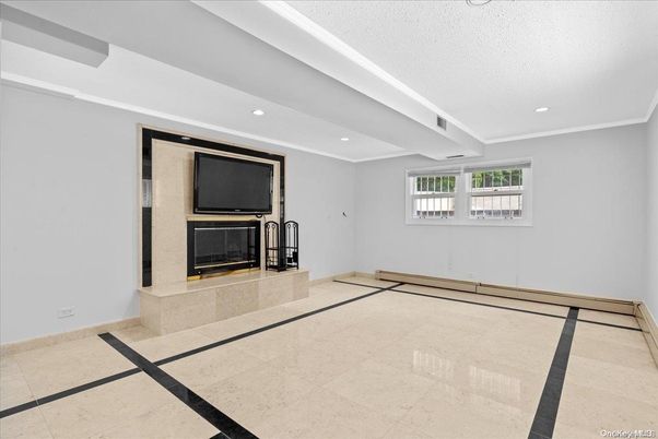 Empty room, Fireplace, Interior, Recessed Lighting