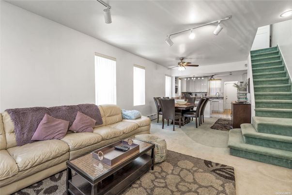 Dining room, Interior, Kitchen, Living room, Recessed Lighting