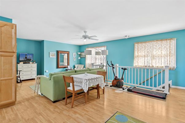 Fitness Equipment, Interior, Wood Texture Flooring