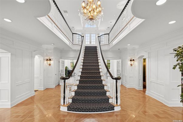 Chandelier, Interior, Recessed Lighting, Wood Texture Flooring