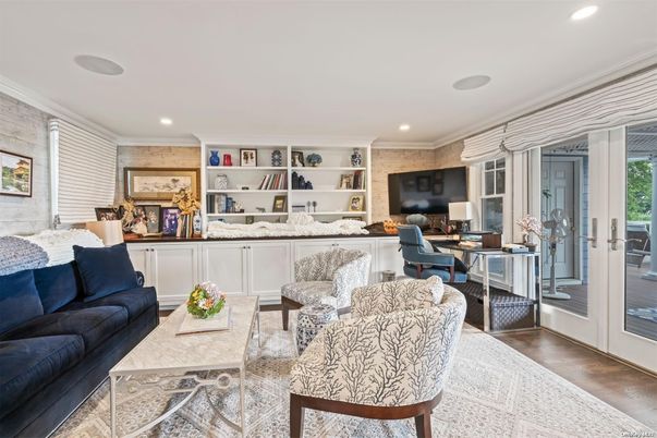 Home Office, Interior, Living room, Recessed Lighting, Wood Texture Flooring