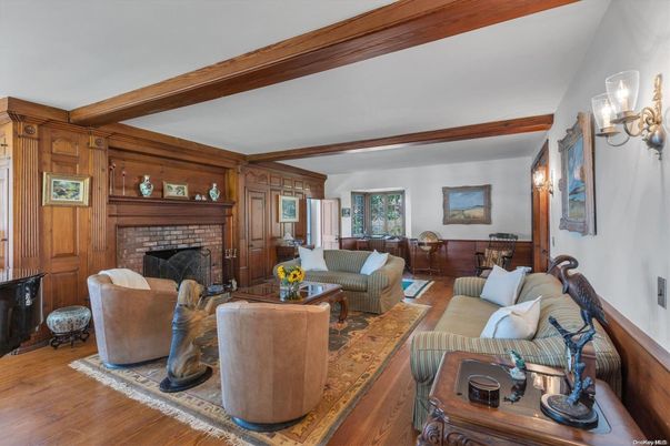 Fireplace, Interior, Living room, Wooden Beams, Wood Texture Flooring, Wooden Walls