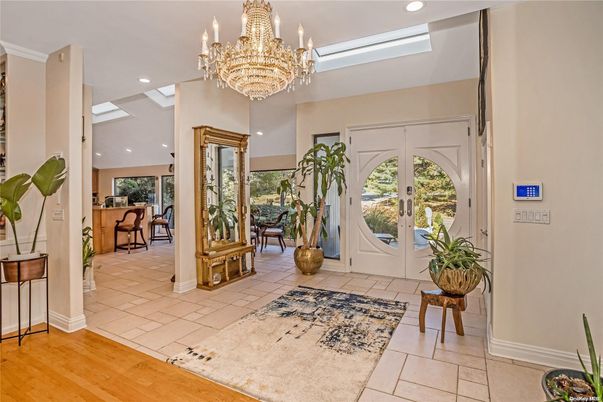 Chandelier, Interior, Recessed Lighting, Wood Texture Flooring