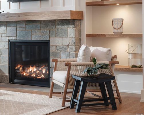 Fireplace, Interior, Stone Walls, Wood Texture Flooring