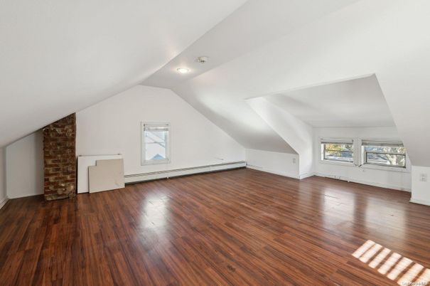 Empty room, Interior, Stone Walls, Wood Texture Flooring
