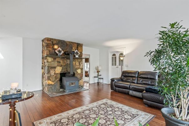 Fireplace, Interior, Living room, Stone Walls, Wood Texture Flooring