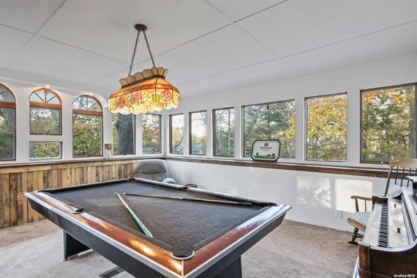 Billiard Table, Game Room, Interior, Pendant Lights