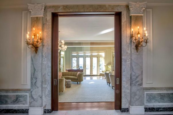 Chandelier, Interior, Marble Walls