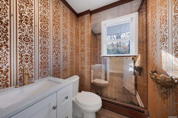 Bathroom, Interior, Wood Texture Flooring