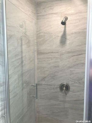 Bathroom, Glass Shower, Interior, Marble Walls