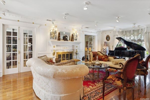 Fireplace, Interior, Living room, Piano, Wood Texture Flooring