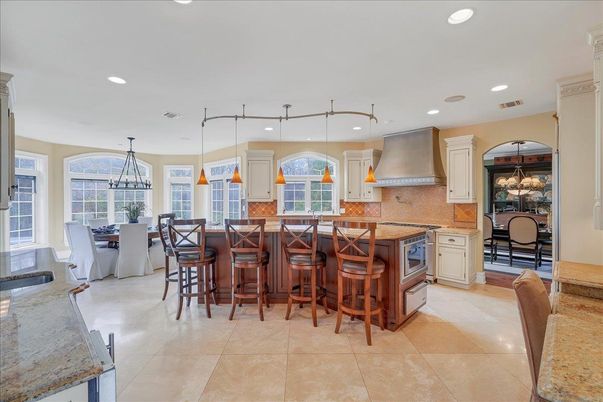 Dining room, Interior, Kitchen, Pendant Lights, Recessed Lighting