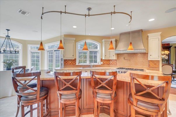 Interior, Kitchen, Pendant Lights, Recessed Lighting, Stainless Steel Appliances