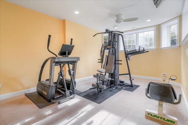 Fitness Equipment, Interior, Recessed Lighting